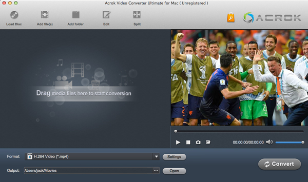 Acrok Video Converter Ultimate for Mac - Best Mac XAVC Vdieo Covnerter